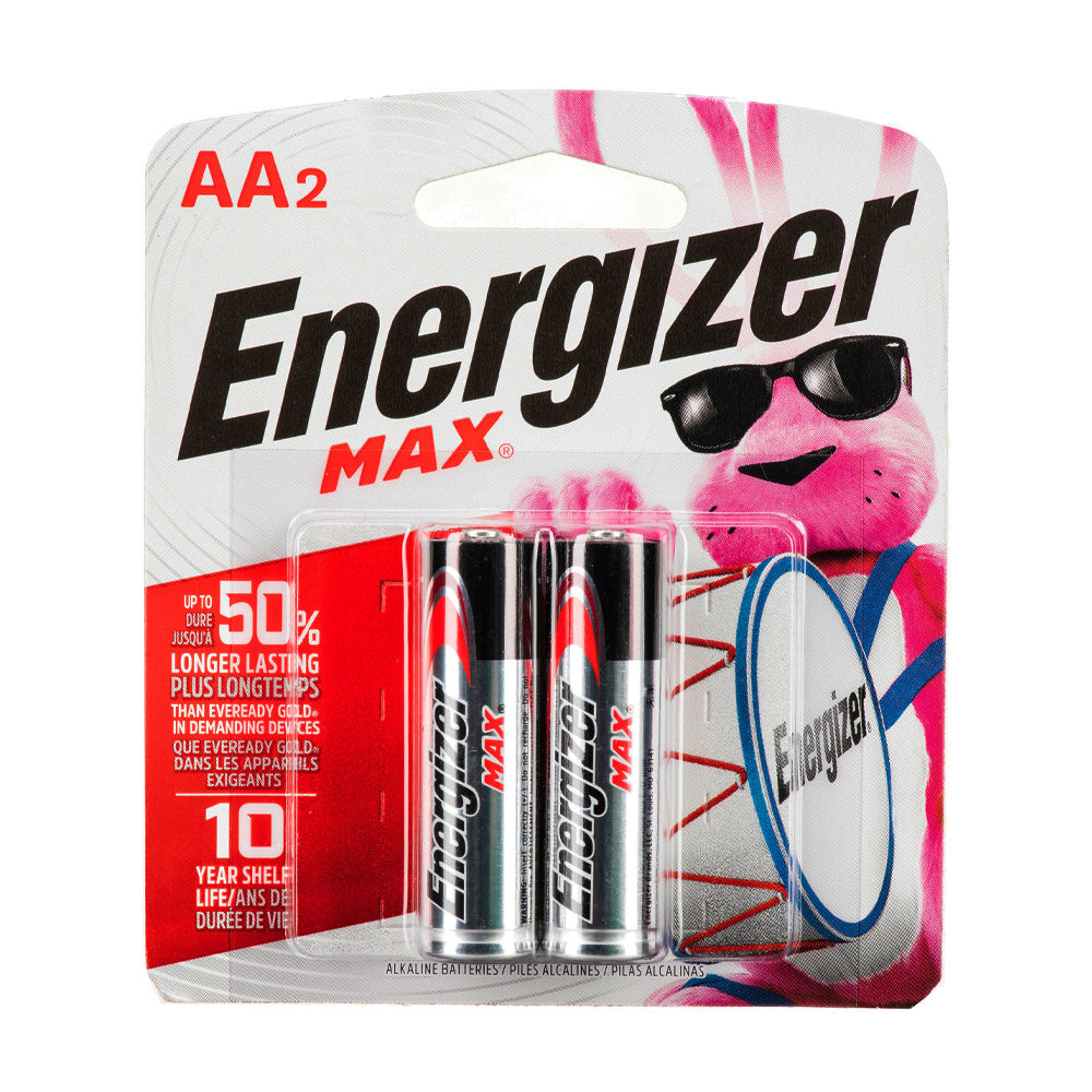 Energizer AA Cell Alkaline Battery Pack of 2