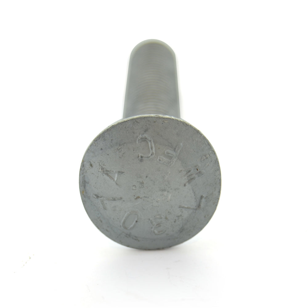 1/2-13 x 2 Inch Coarse Hot Dip Galvanized A307 Grade A Round Head Carriage Bolt