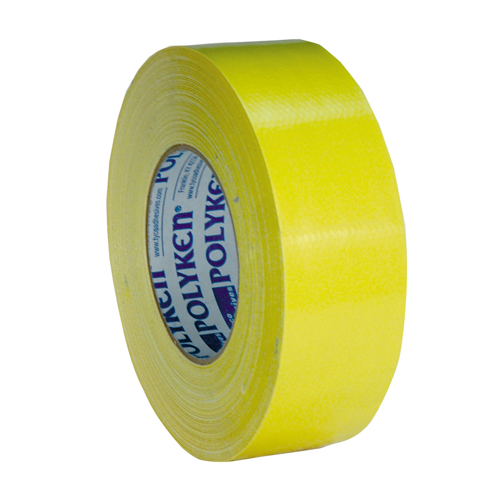 2 Inch x 180 Foot Black Duct Tape 10Mil Yellow