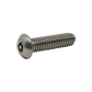 #10-24 x 1-1/2 Inch Stainless Steel Hex Pin Button Head Tamper Resistant Machine Screw