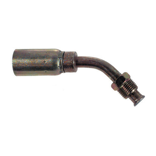 Male Swivel Inverted Flare 45 Degree Elbow 3/8 Inch Hose X 5/16 Inch Tube X 1/2-20 Thread