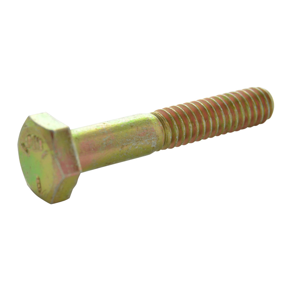 1/4-20 x 1 1/2 Hex Cap Grade 5 Yellow Zinc - Clearance