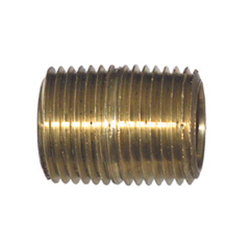 3/8 Inch Brass Pipe Close Nipple