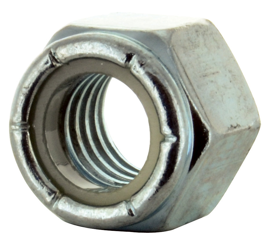 NYLON INSERT LOCK NUT  STEEL  ZINC PLATED