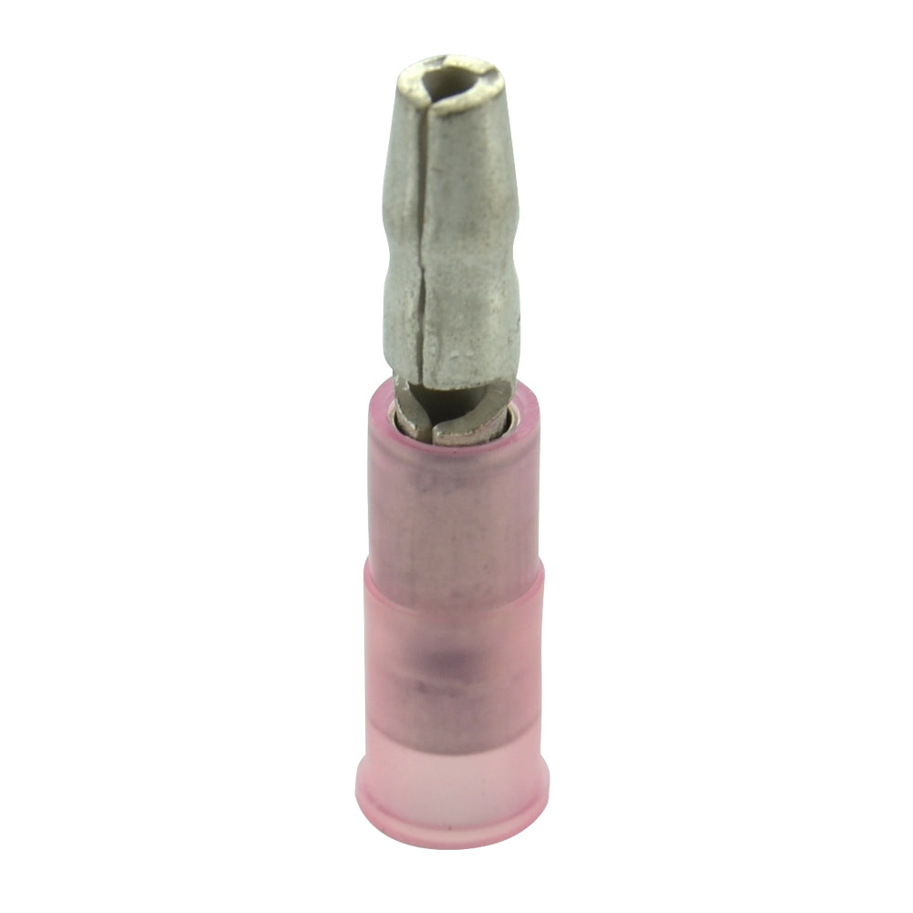 22-18 Gauge Male Bullet .156 Connector Nylon Insulated Red