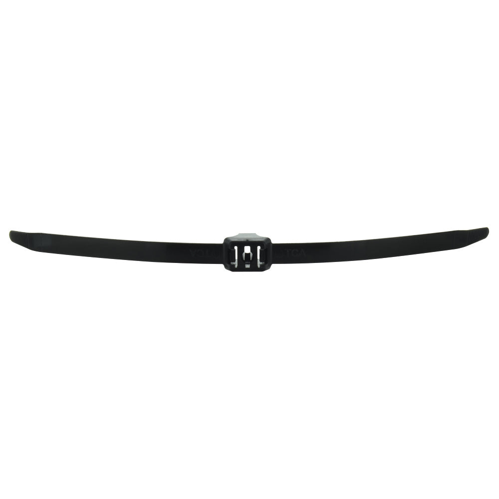 19.2 Inch x .50 Inch Dual Clamp Wire Tie - Black Uv 150 Pound
