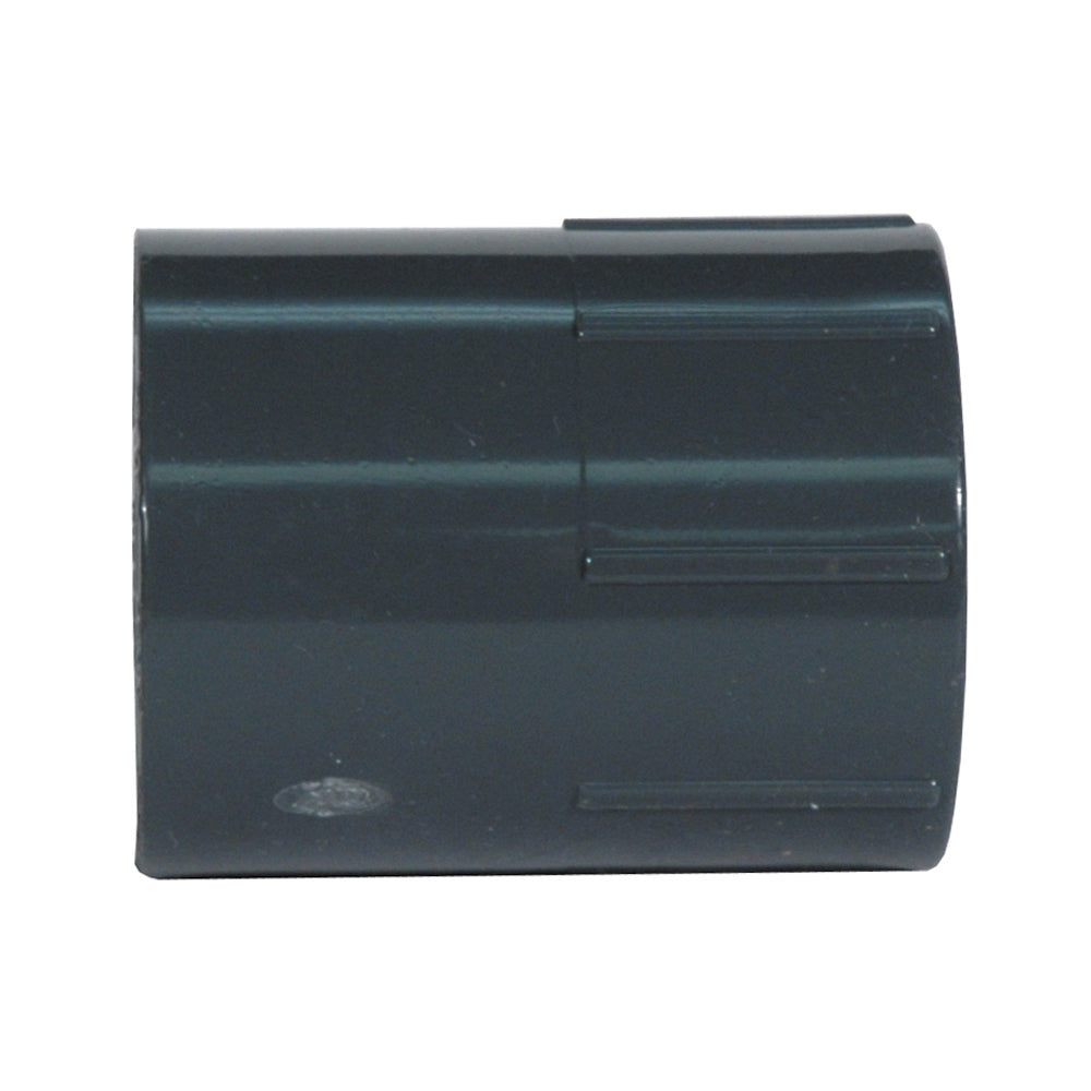 2 Inch Fipt x Socket Sch 80 Dark Gray Pvc Female Adapter