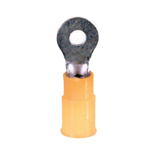 12-10 Gauge Ring Terminal #6 Stud Pvc Insulated Yellow