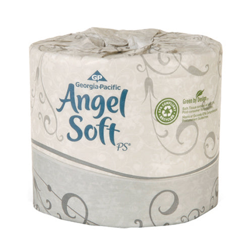Angel Soft Ps 2-Ply Premium Embossed Bathroom Tissue 450 Sheets Per Roll Case of 80
