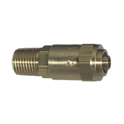 3/8 x 5/8 Reusable Hose Ends Male Pipe Rigid Brass