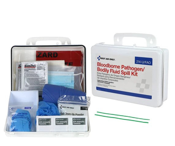 22 Piece Bloodborne Pathogen Bodily Fluid Spill Kit