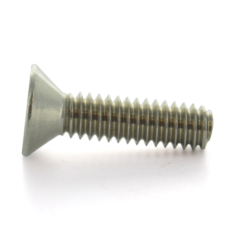 1/4-20 x 1/2 Inch Coarse Plain 18-8 (A2) Stainless Steel Flat Head Socket Cap Screw