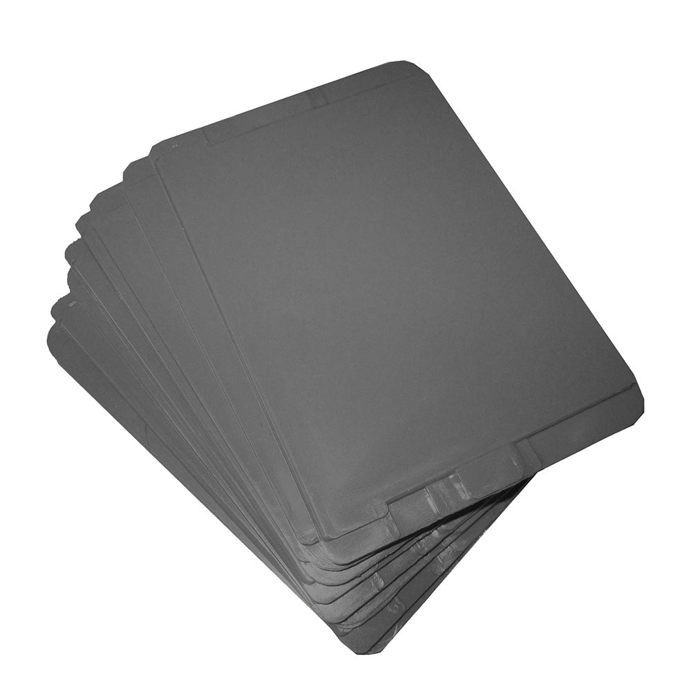5-1/4 Inch x 2-1/2 Inch Gray High Impact Plastic Drawer Dividers - 12 Pack - 12 Per Pack