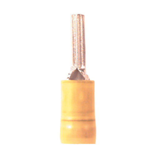 12-10 Gauge Wire Pin Terminal .46 x .12 Nylon Insulated Yellow