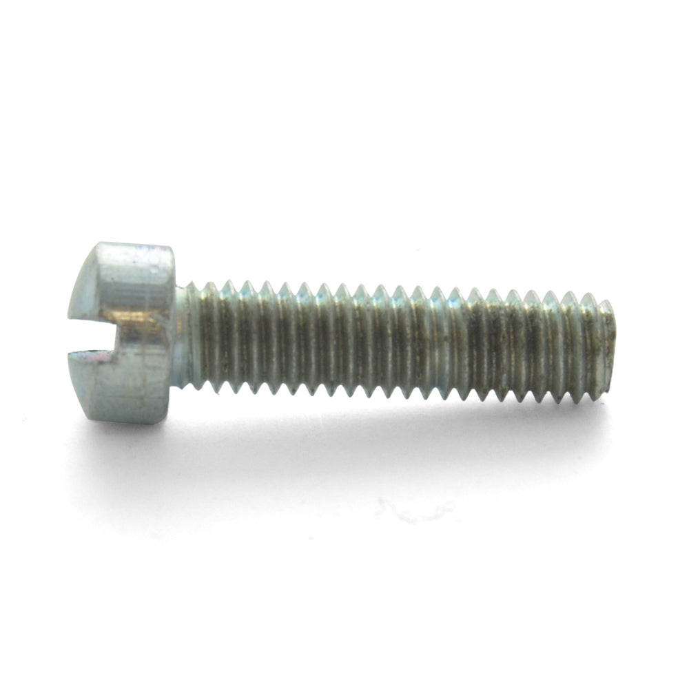 #10-32 x 3/4 Inch Fine Zinc Plated Steel Slotted Drive Fillister Head Machine Screw