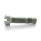 #10-32 x 3/4 Inch Fine Zinc Plated Steel Slotted Drive Fillister Head Machine Screw