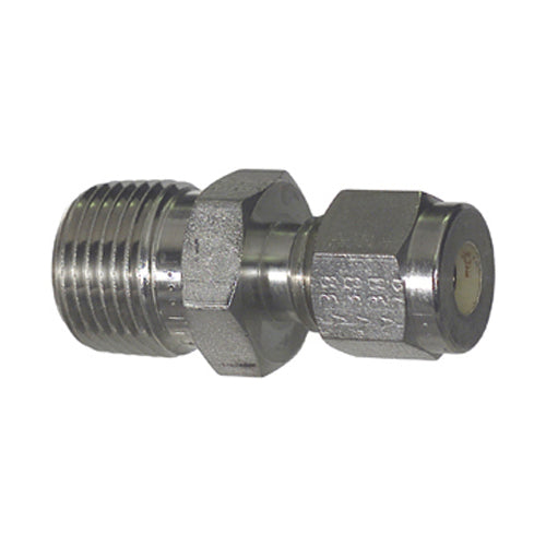 1/4 Inch x 1/4 Inch Compression Tube x Mnpt T316 Stainless Steel Straight B-Lok Connector