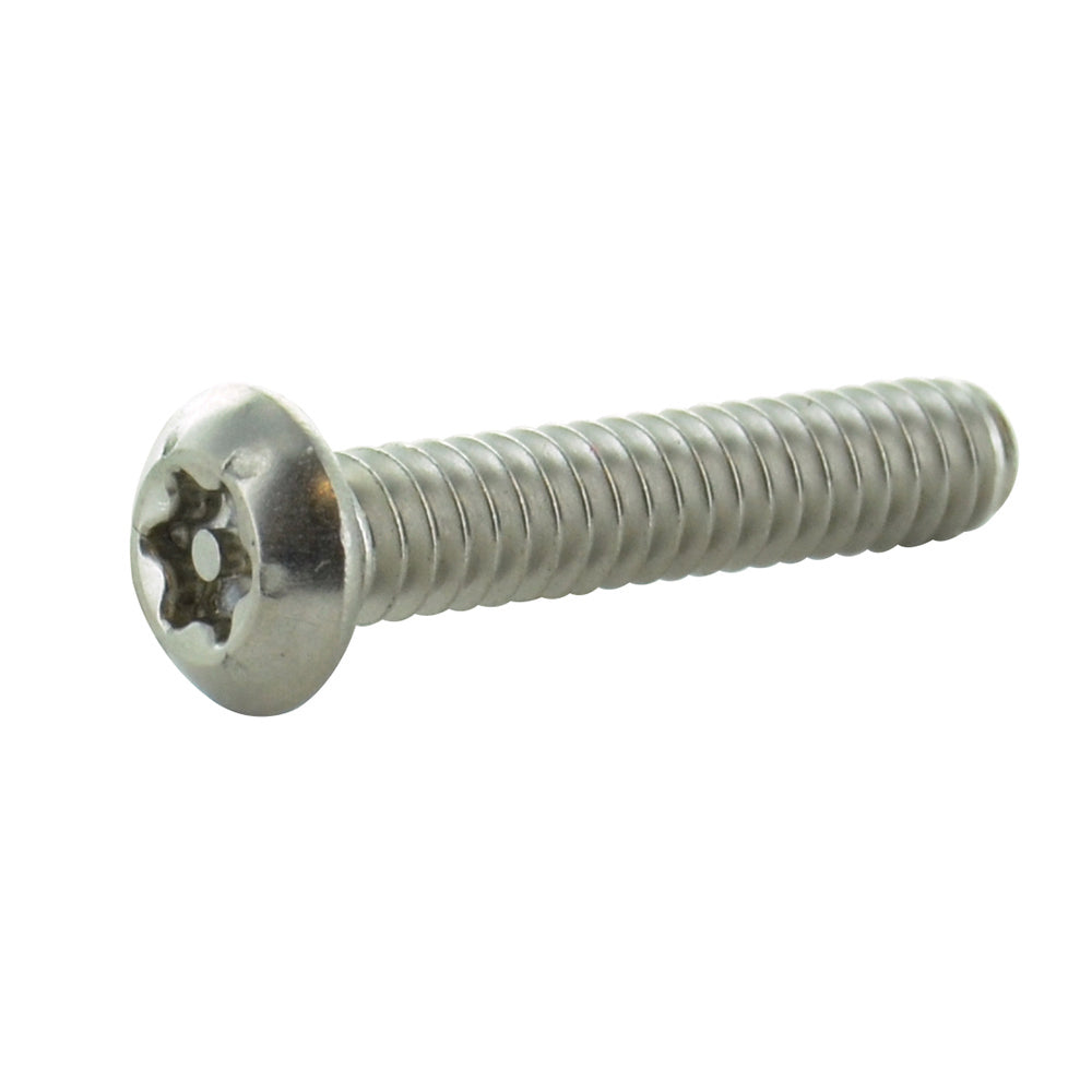 #10-24 x 1 Inch Stainless Steel Torx Pin Button Head Tamper Resistant Machine Screw