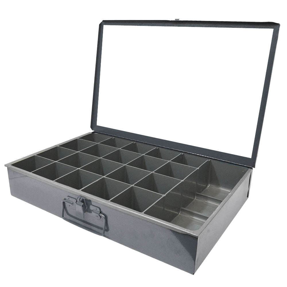 Lg. Metal Box 900 21 Comp - Gray