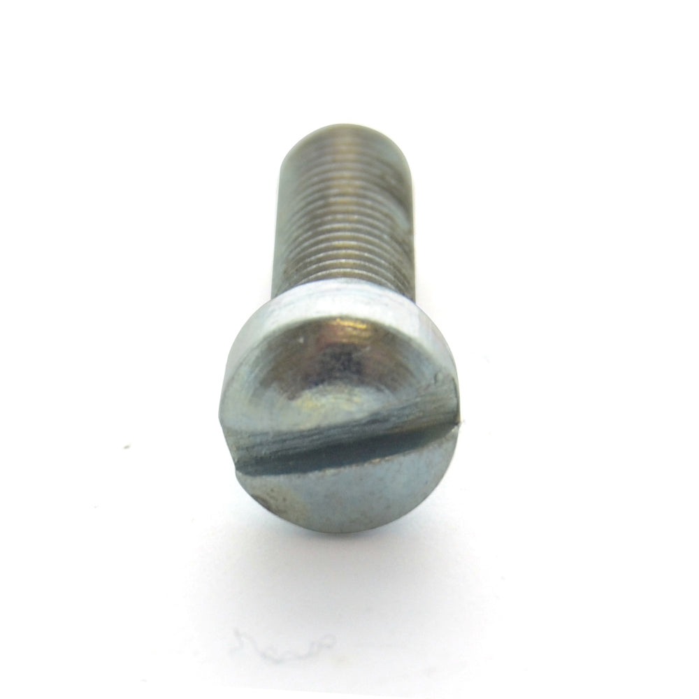 #10-32 x 3/4 Inch Fine Zinc Plated Steel Slotted Drive Fillister Head Machine Screw