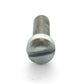 #10-32 x 3/4 Inch Fine Zinc Plated Steel Slotted Drive Fillister Head Machine Screw