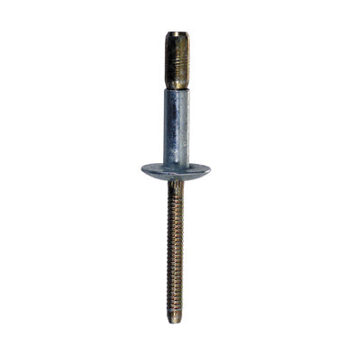 0.062 - 0.437 Inch Grip 3/16 Inch Dia Steel Large Flange Dome Head Rivet