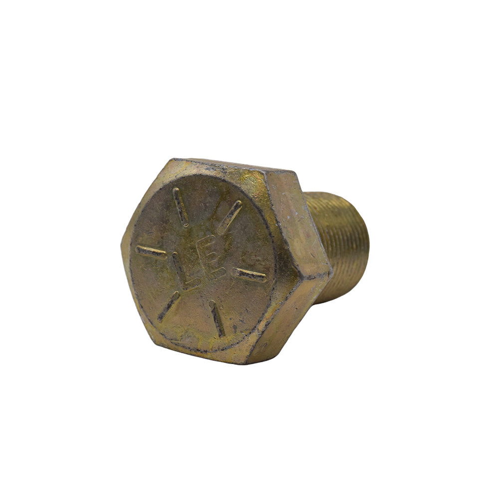 7/8-14 x 2-1/4 Inch Fine Grade 8 Yellow Zinc Steel Hex Head Cap Screw Usa