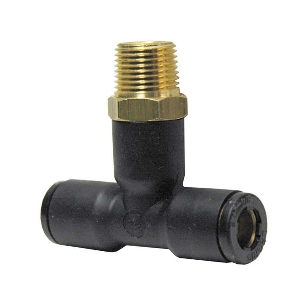 1/2 Inch x 1/2 Inch Composite/Brass Push-To-Connect D.O.T. Branch Tee Male