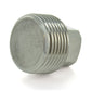 3/4" Schedule 80 316 Stainless Steel Heavy Duty Square Plug