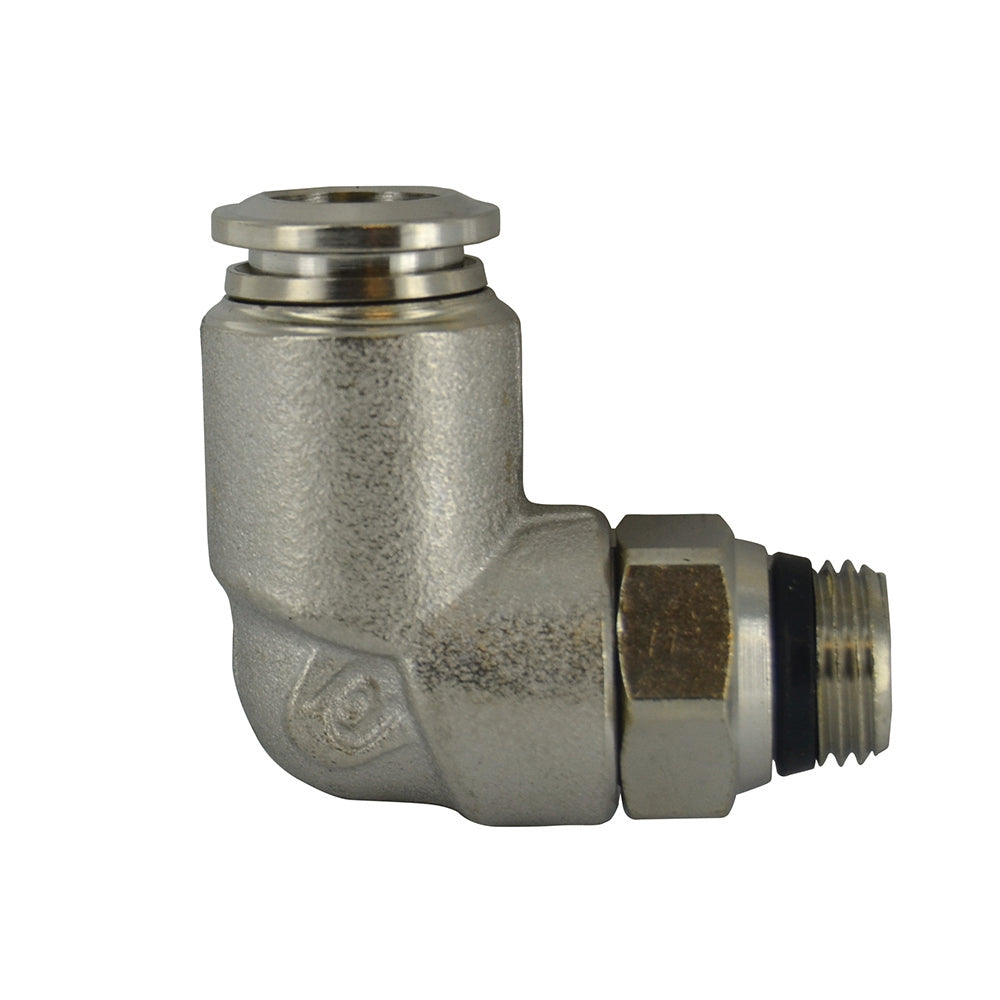1/2 Inch Tube x 1/4 Inch Pipe Male Swivel Elbow - Universal Thread