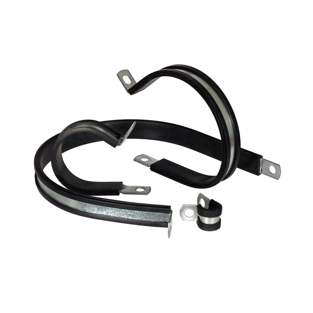 4-5/16 Inch Zinc Plated Steel Rubber Lined Clamp