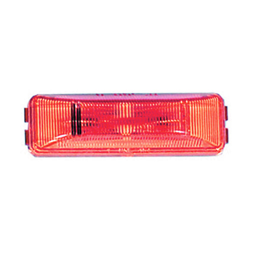 Rectangular Two Bulb Clearance Marker Red