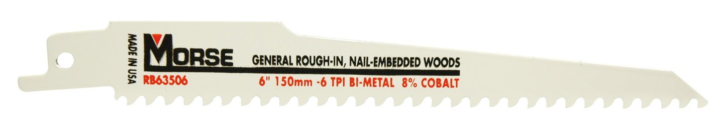 6 Inch x 3/4 Inch 6 Tpi Bi-Metal Master CobaltÂ® Reciprocating Saw Blade