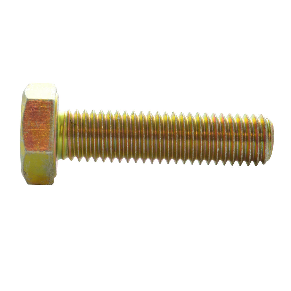 M10 x 1.5 x 40 mm Coarse Class 8.8 Yellow Zinc Steel Hex Head Cap Screw