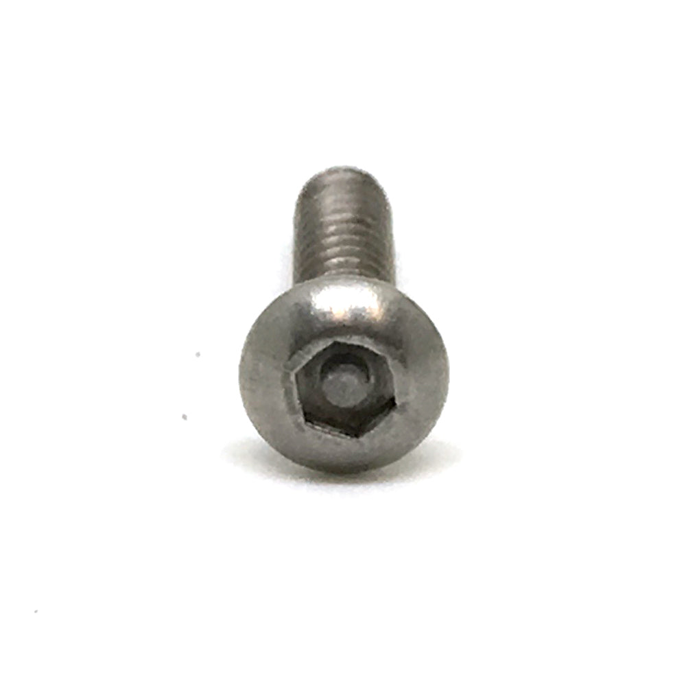 #8 x 1 Inch Stainless Steel Hex Pin Button Head Tamper Resistant Sheet Metal Screw