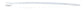 7.5 Inch Economy Self Locking Wire Tie 6/6 Nylon White Pack of 100