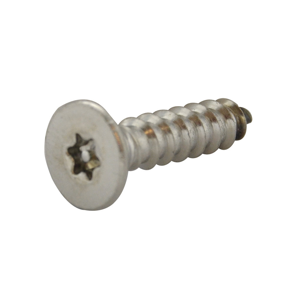 #8 x 3/4 Inch Stainless Steel Torx Pin Flat Head Tamper Resistant Sheet Metal Screw