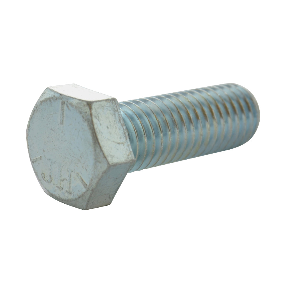 5/8-11 x 7-1/2 Inch Coarse Grade 5 Zinc Plated Steel Hex Head Cap Screw