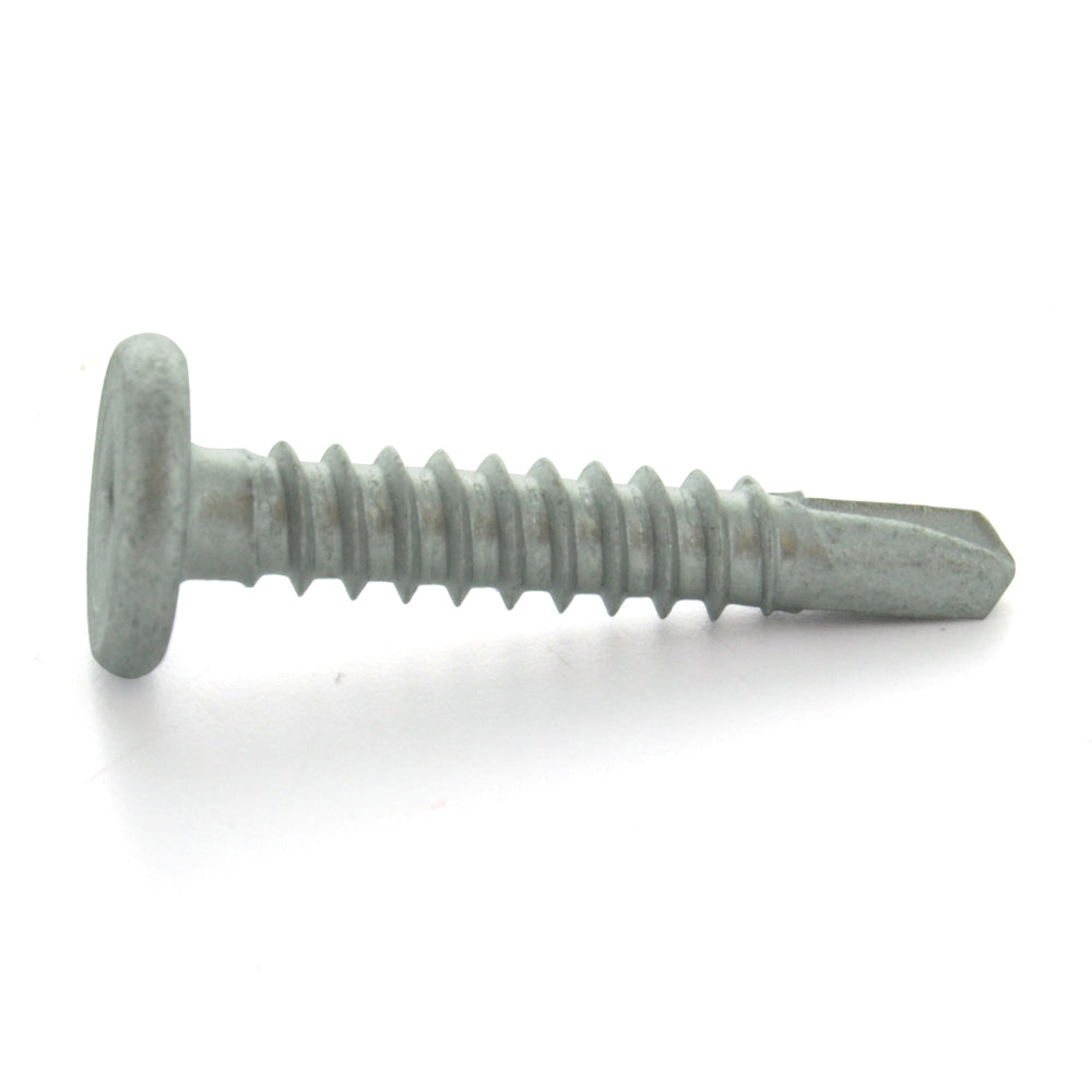 #10 x 1/2 Inch Self-Drilling Tek Screw Hex Washer Head 410 Stainless Steel