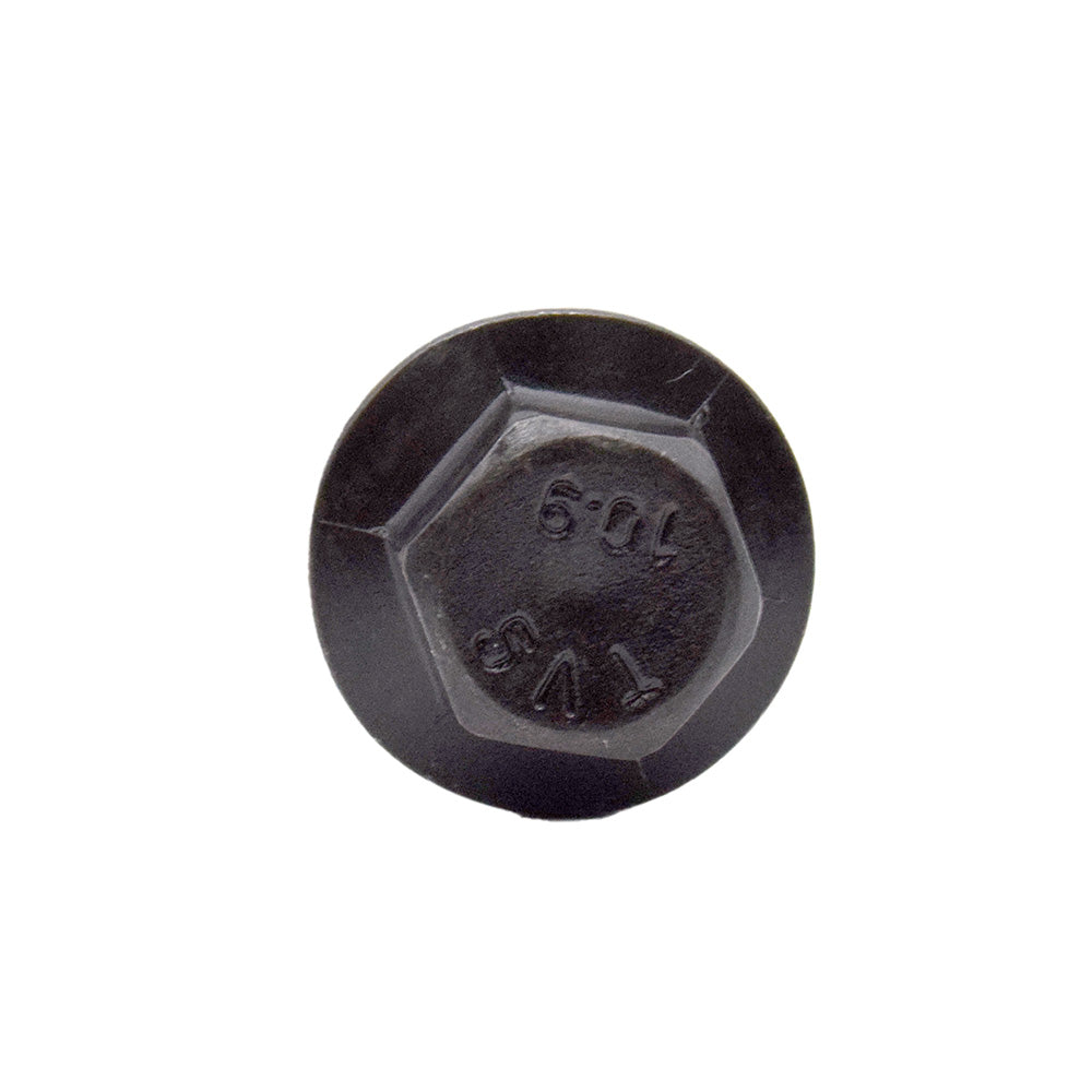 M6 x 1.0 x 40mm Reduced Head Hex Flange Screw Non Serrated Frame Bolts Plain Grade 10.9