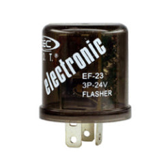 24 Volt 3 Pin Electronic Signal Flasher Extended Life Super-Duty