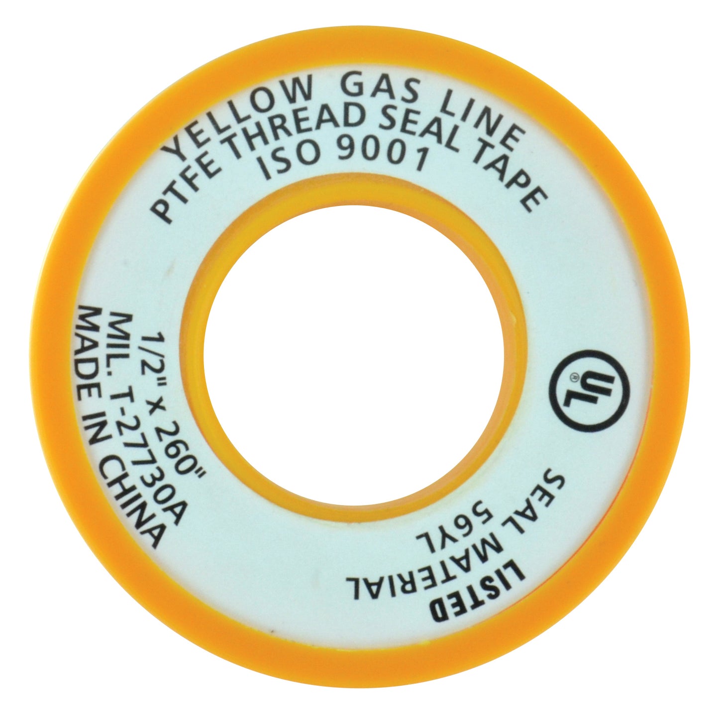 3/4 Inch x 260 Inch Gas Line Ptfe Tape Yellow