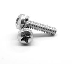2-56 x 1/4 Inch Coarse Plain 18-8 (A2) Stainless Steel #1 Phillips Drive Pan Head Machine Screw