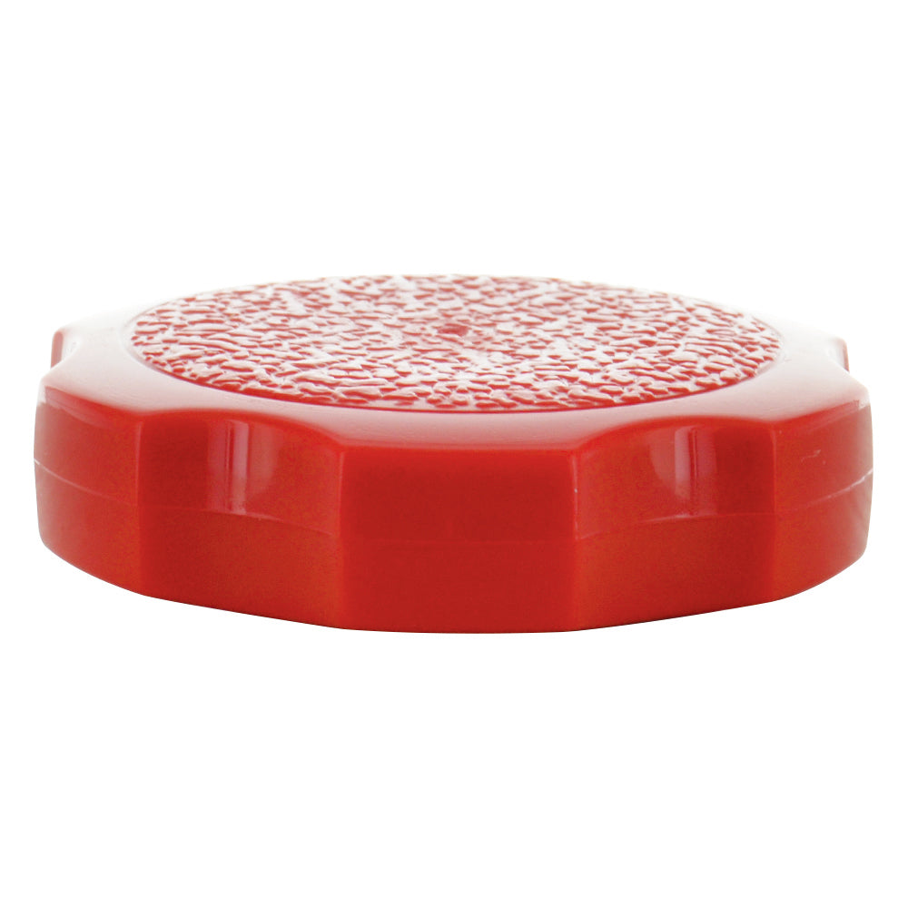 Red Rosette Thumb Screw Knob - 5/16 Inch (1-1/2 Inch Diameter)