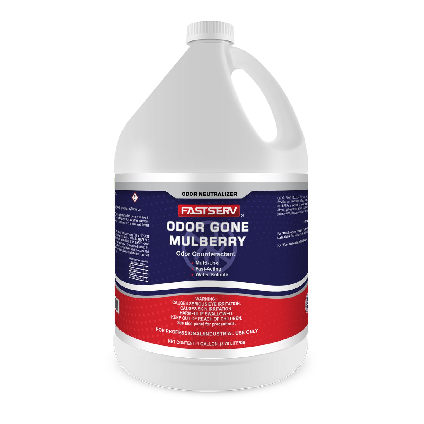 FastServ Odor Gone Odor Counteractant - 1 Gallon Bottle Mulberry Scent