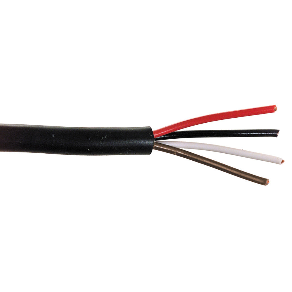 16 Ga Multi Conductor Trailer Cable Red / White / Black / Brown 100' Roll