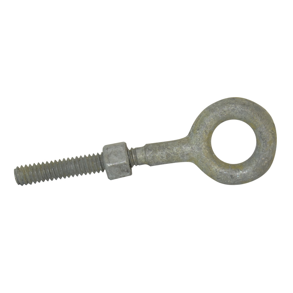 5/8-11 x 8 Inch Hot Dipped Galvanized Forged 1030 Carbon Steel Eye Bolt With Heavy Hex Nut