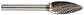 1/2 Inch Flame 1/4 Inch Shank Sh-5 Carbide Bur