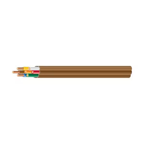 250 ft. 18/7 Brown Solid Copper CL2R Thermostat Wire