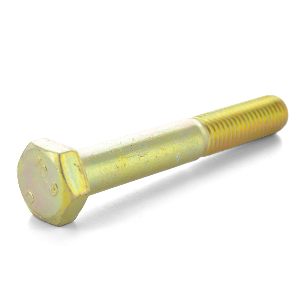 M8 x 1.25 x 40 mm Coarse Class 10.9 Yellow Zinc Steel Hex Head Cap Screw Usa